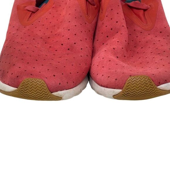 Native Men's Size 12 Red Suede Perforated Slip-On Sneakers - Picture 5 of 10